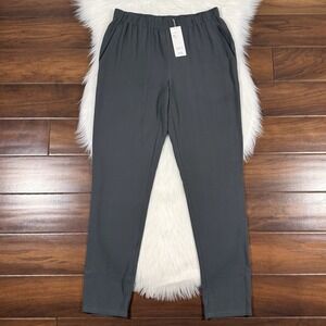 Eileen Fisher Women's Size XS Bark Silk Georgette Crepe Slouchy Ankle Pants